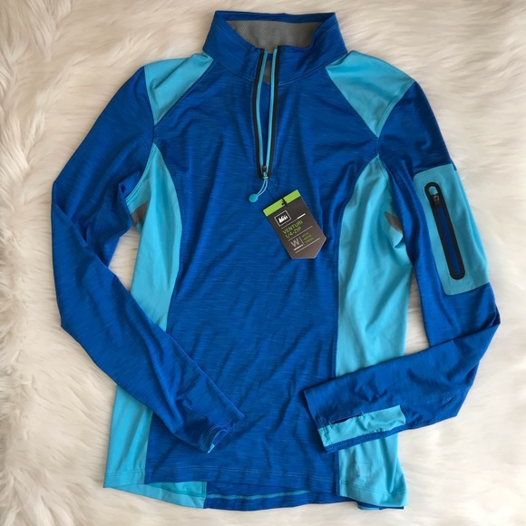 REI Tops - REI Venturi Quarter Zip Long Sleeve Shirt Blue